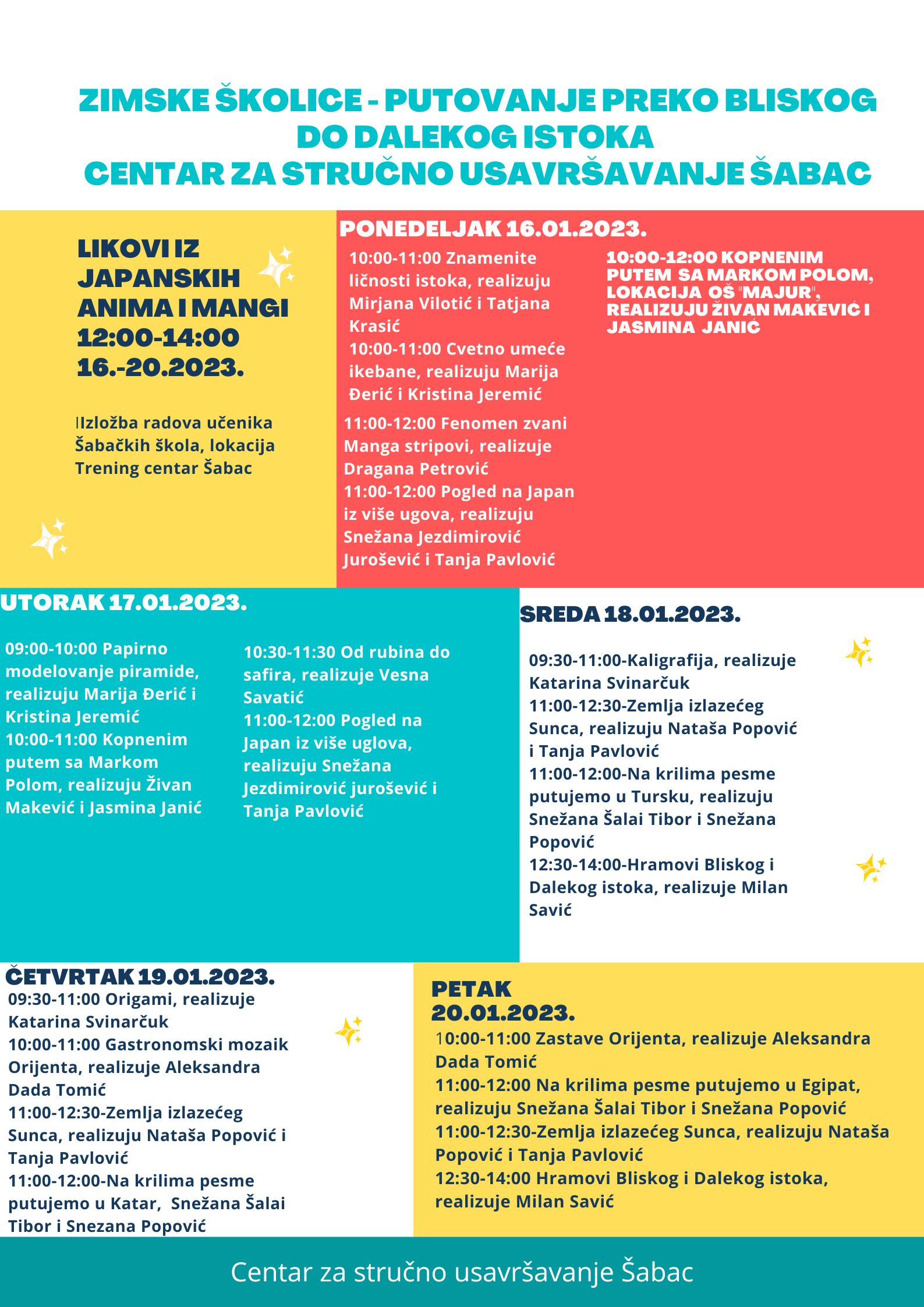 Зимске школице за ученике од V до VIII разреда