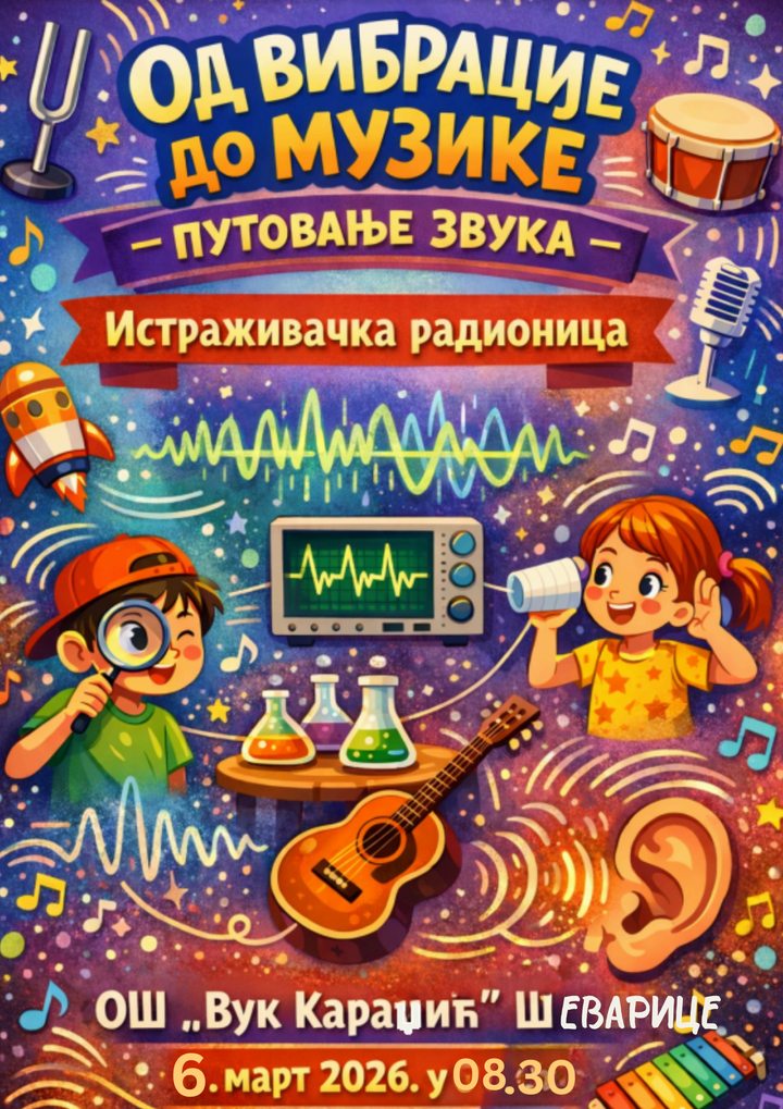 Истраживачка радионица ,,Од вибрације до музике – путовање звука“